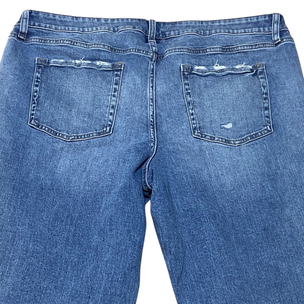 Maurices M Jeans Mid Rise Jegging Button Fly Raw Hem Minimalist Streetwear 20W - Picture 10 of 11